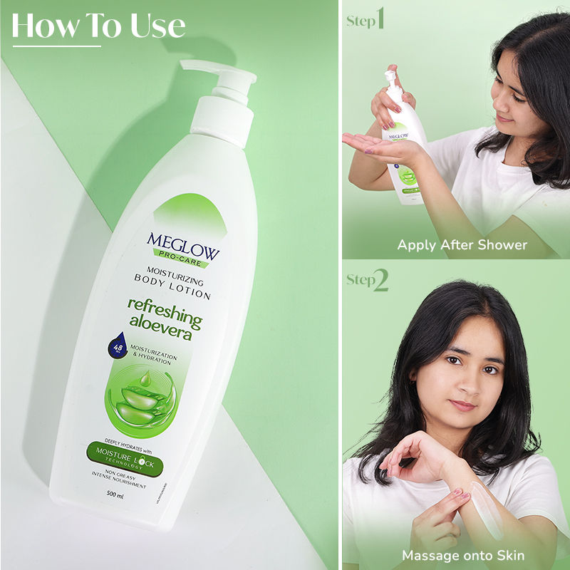 Meglow Aloevera Pro-Care Moisturizer Body Lotion