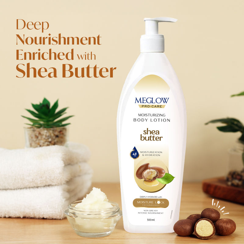 Meglow Shea Butter Pro-Care Moisturizer Body Lotion