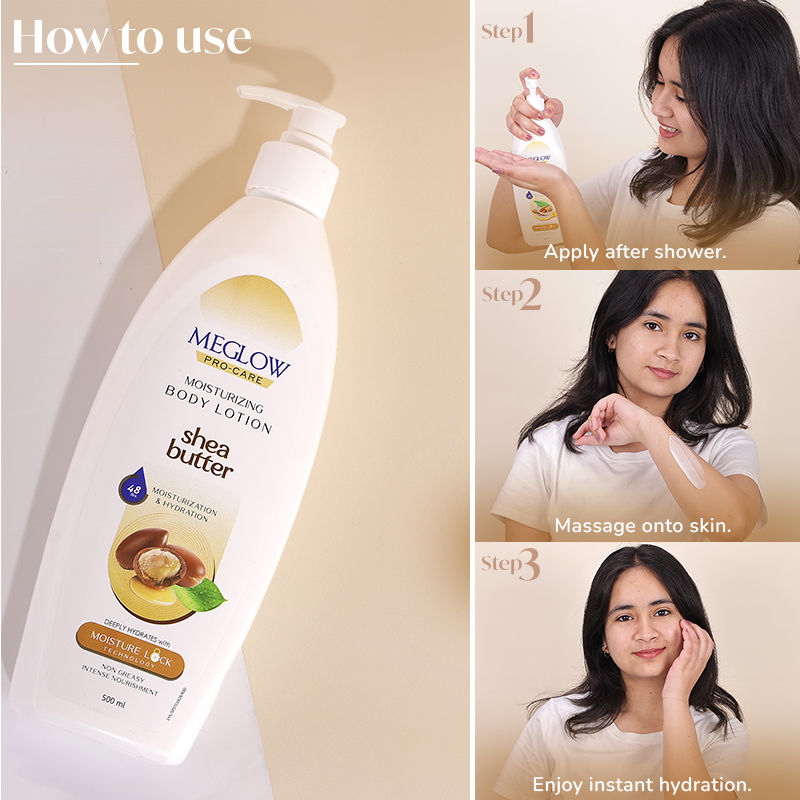 Meglow Shea Butter Pro-Care Moisturizer Body Lotion