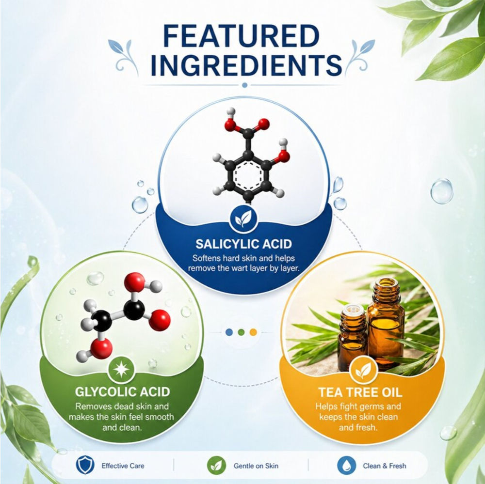 Wipness Natural Wart Remover Cream For Men & Women