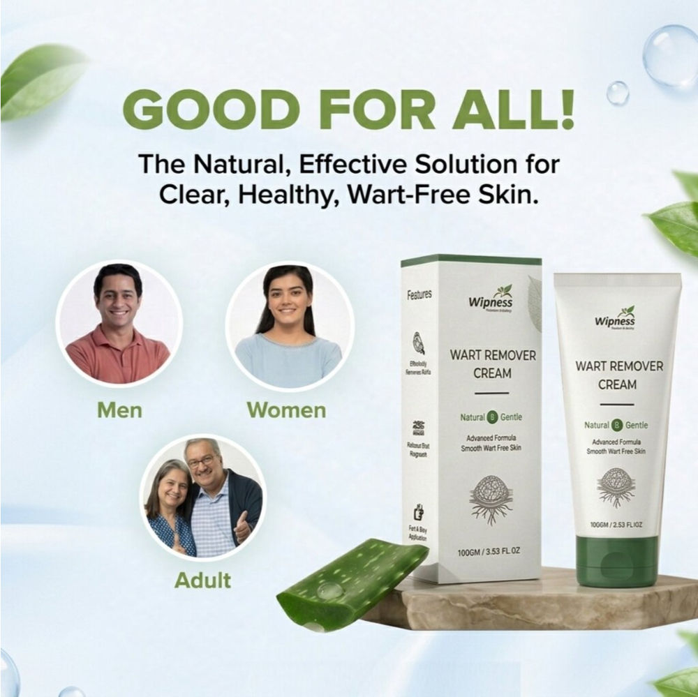 Wipness Natural Wart Remover Cream For Men & Women