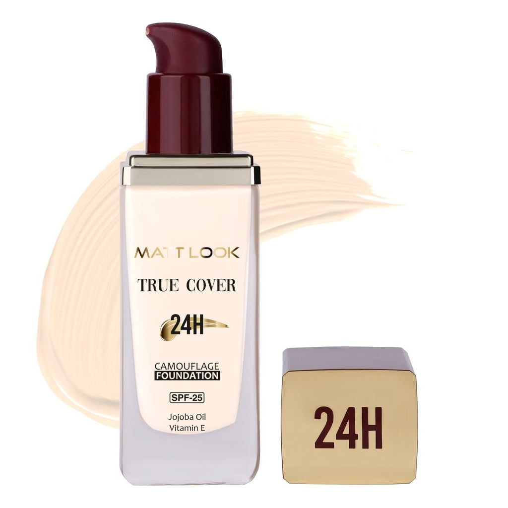 Matt look True Cover Camouflage 24Hrs Long Stay Foundation