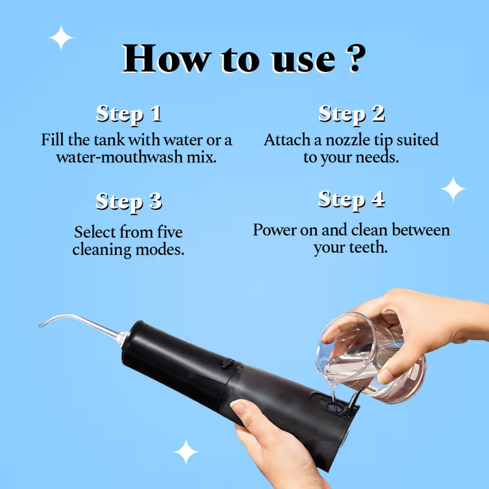 Perfora Smart Water Flosser - Black Gold