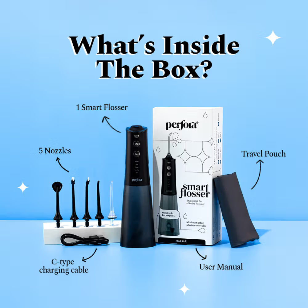 Perfora Smart Water Flosser - Black Gold