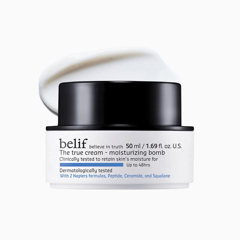 belif Aqua Bomb Gel Moisturizer-Vegan Korean Hydrating Face Cream with Niacinamide & Hyaluronic Acid
