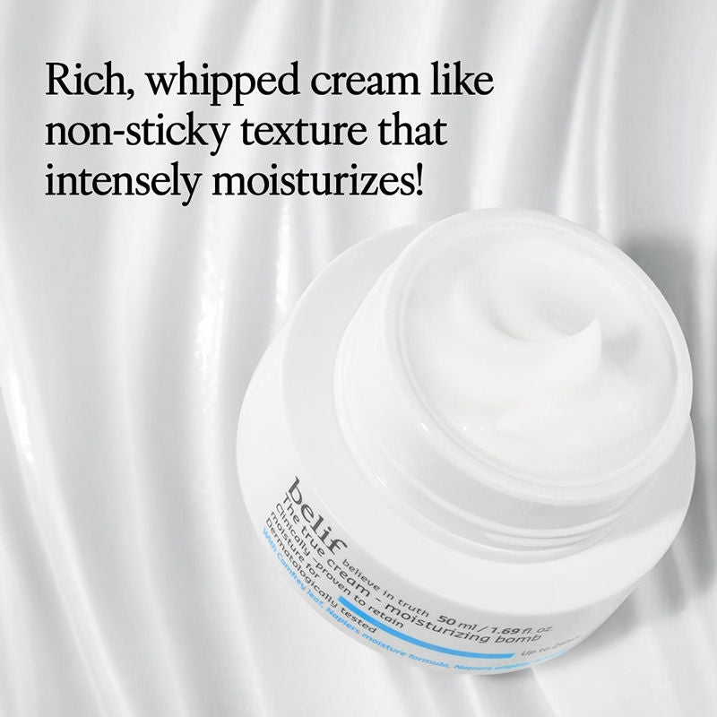 belif Aqua Bomb Gel Moisturizer-Vegan Korean Hydrating Face Cream with Niacinamide & Hyaluronic Acid