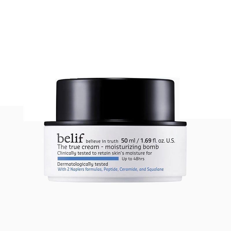 belif Aqua Bomb Gel Moisturizer-Vegan Korean Hydrating Face Cream with Niacinamide & Hyaluronic Acid