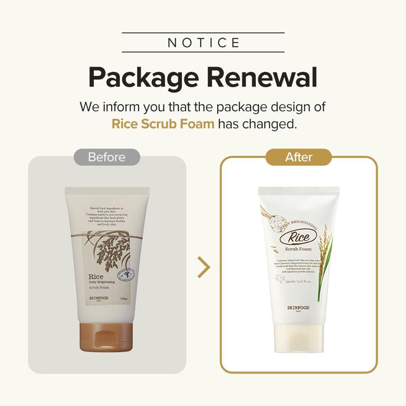 Skinfood Rice Daily Brightening Scrub Foam