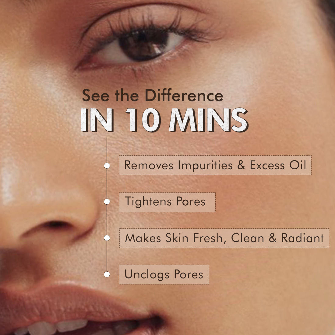 MCaffeine Pore Cleanse Coffee Cookie Detan Face Mask 9% AHA BHA, 3% Charcoal, Coffee Clay Mask