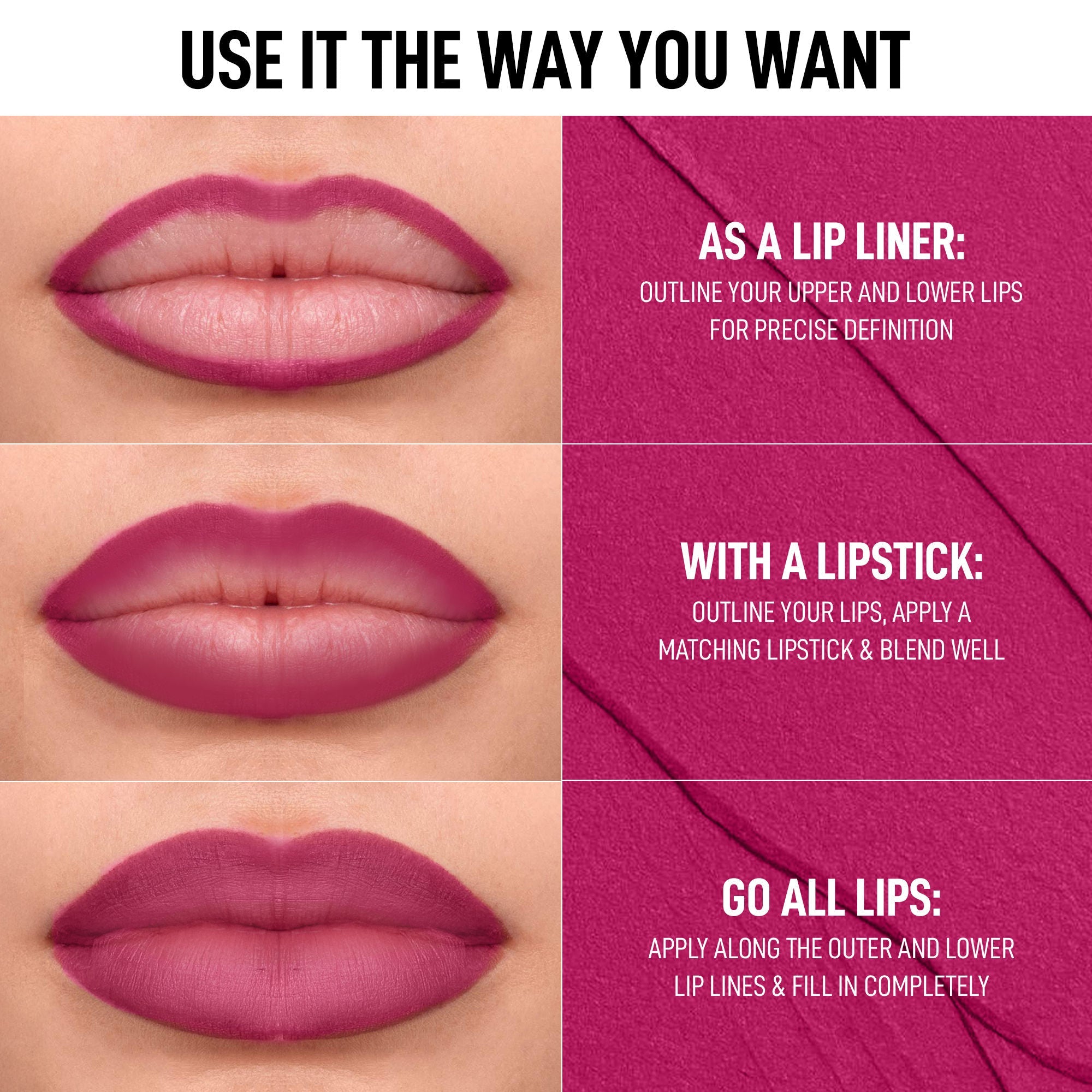 Renee Cosmetics Curve Lip Liner With Sharpener