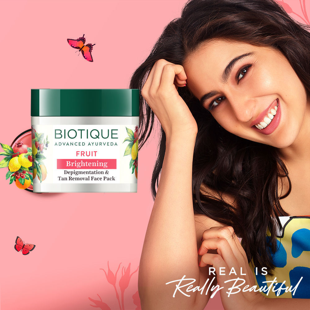 Biotique Bio Fruit Brightening- Depigmentation & Tan Removal Face Pack