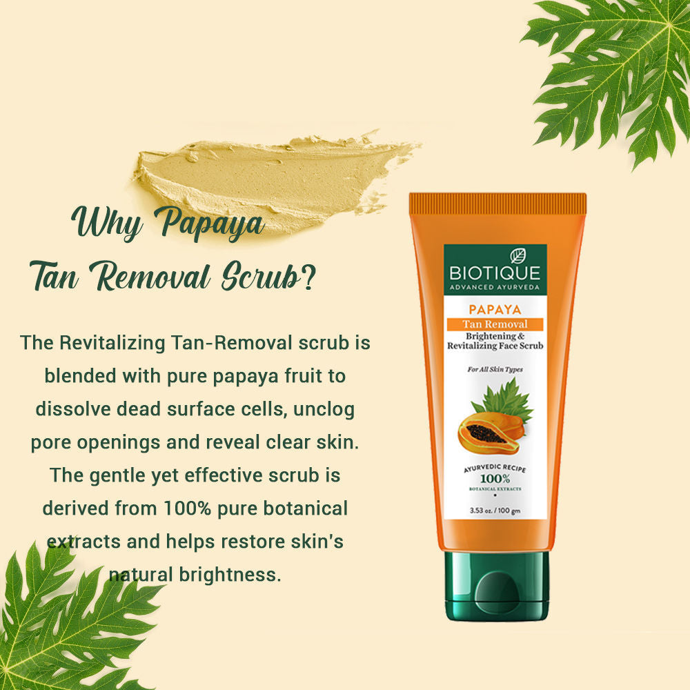 Biotique Bio Papaya Revitalizing Tan Removal Scrub