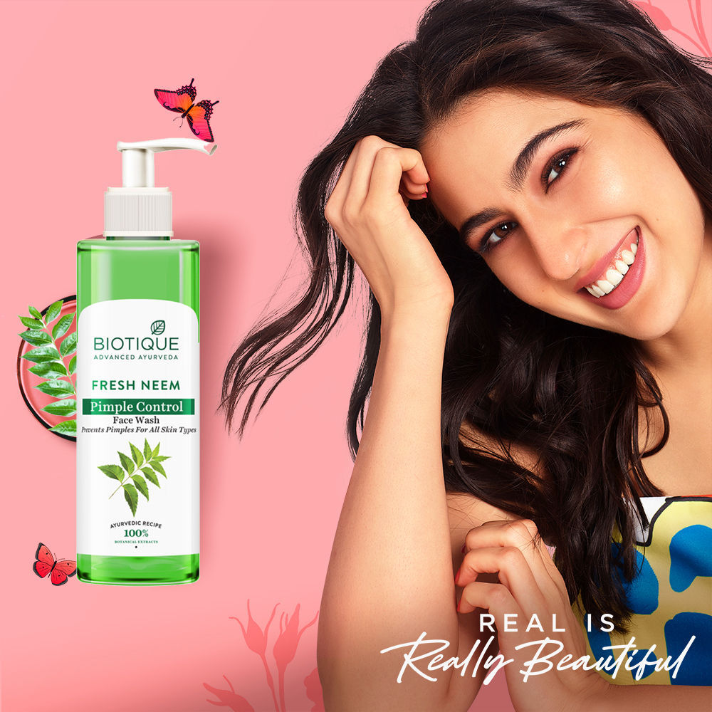 Biotique Bio Neem Purifying Face Wash Prevents Pimples For All Skin Types