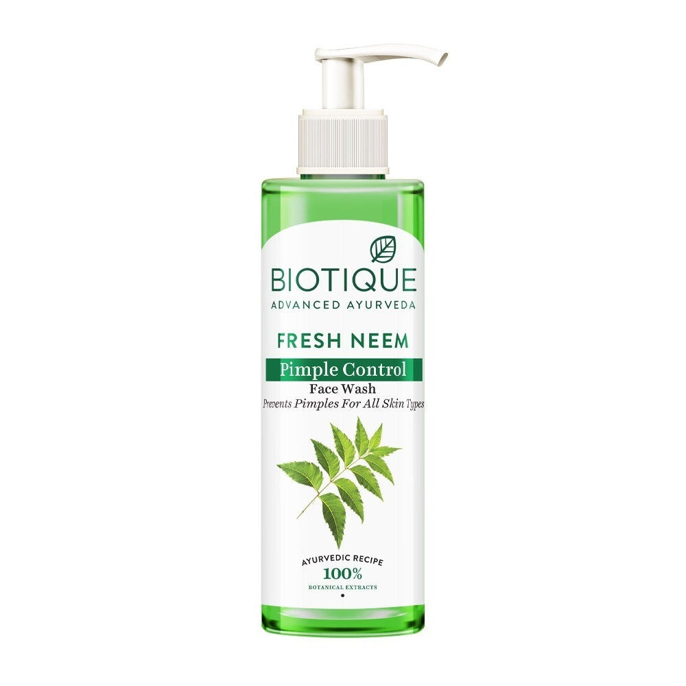 Biotique Bio Neem Purifying Face Wash Prevents Pimples For All Skin Types