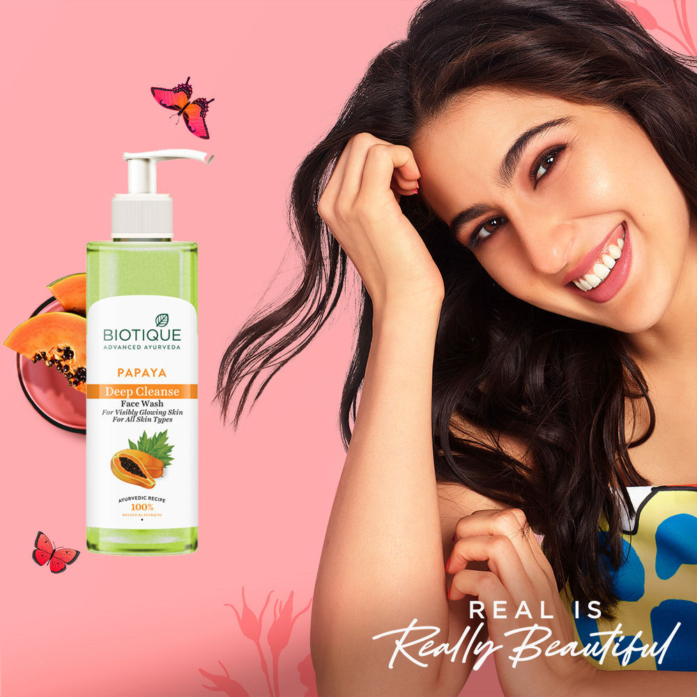 Biotique Bio Papaya Visibly Flawless Face Wash For All Skin Types
