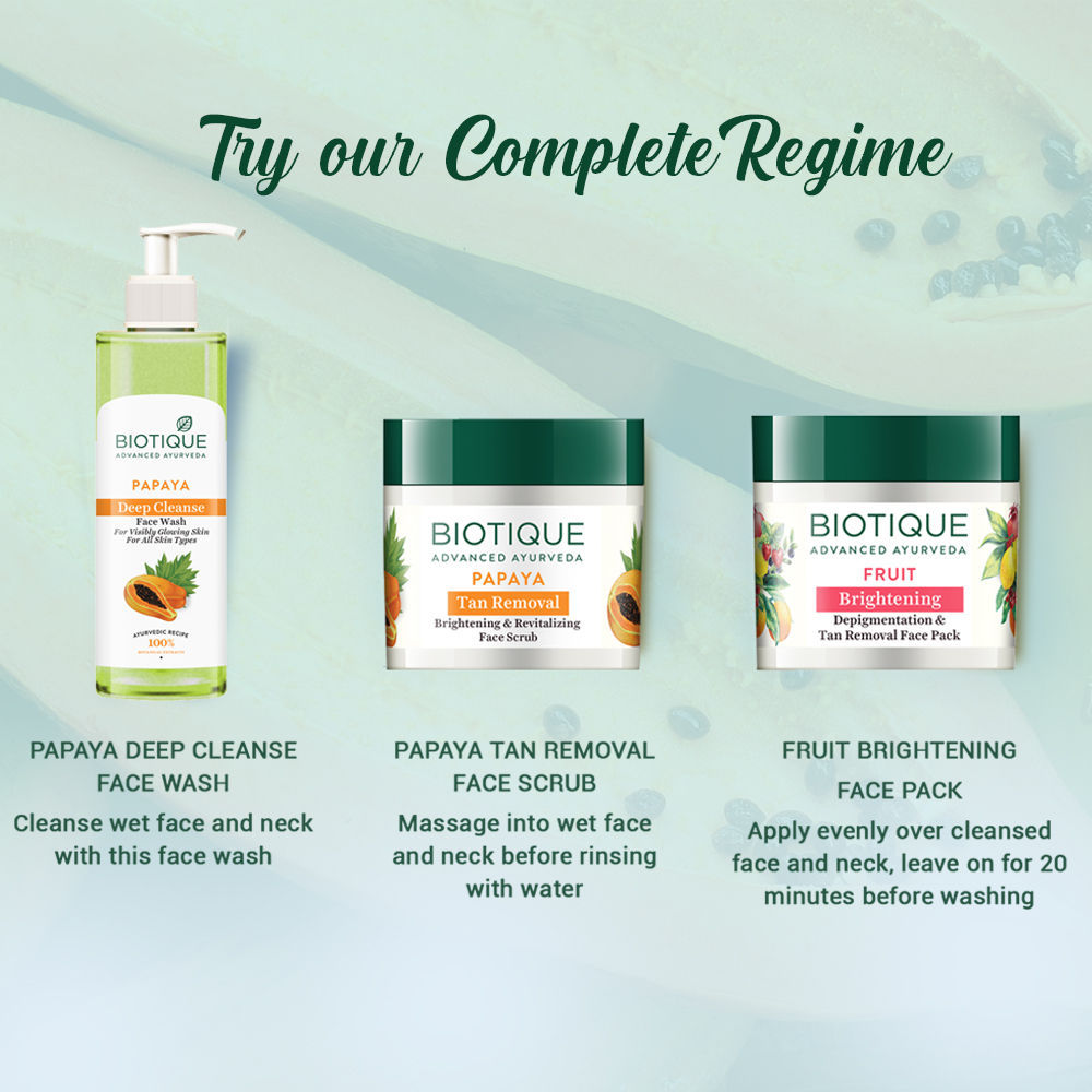 Biotique Bio Papaya Visibly Flawless Face Wash For All Skin Types