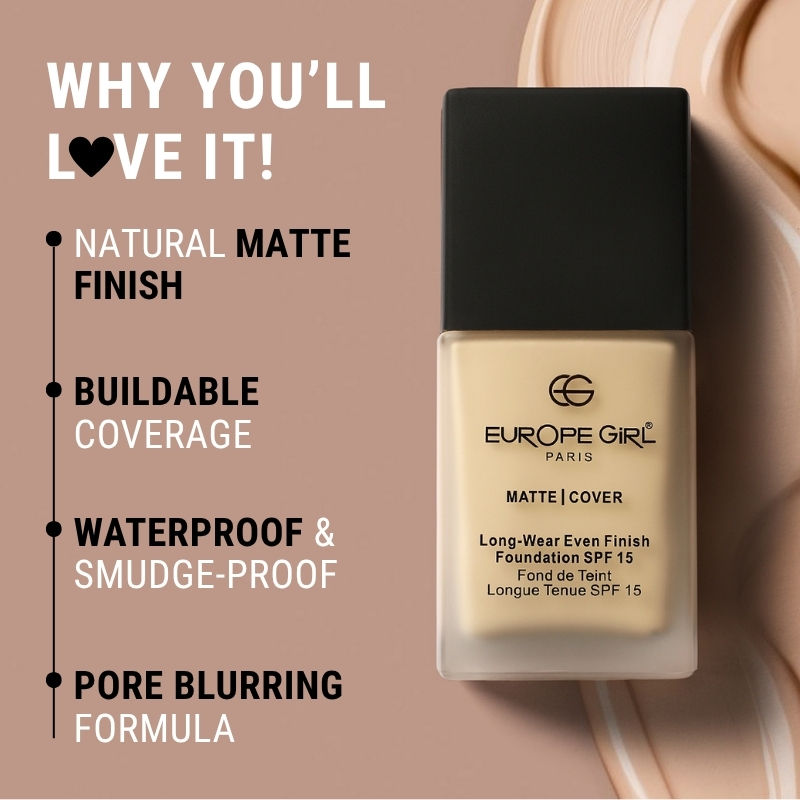 Europe Girl Matte Cover Foundation SPF 15