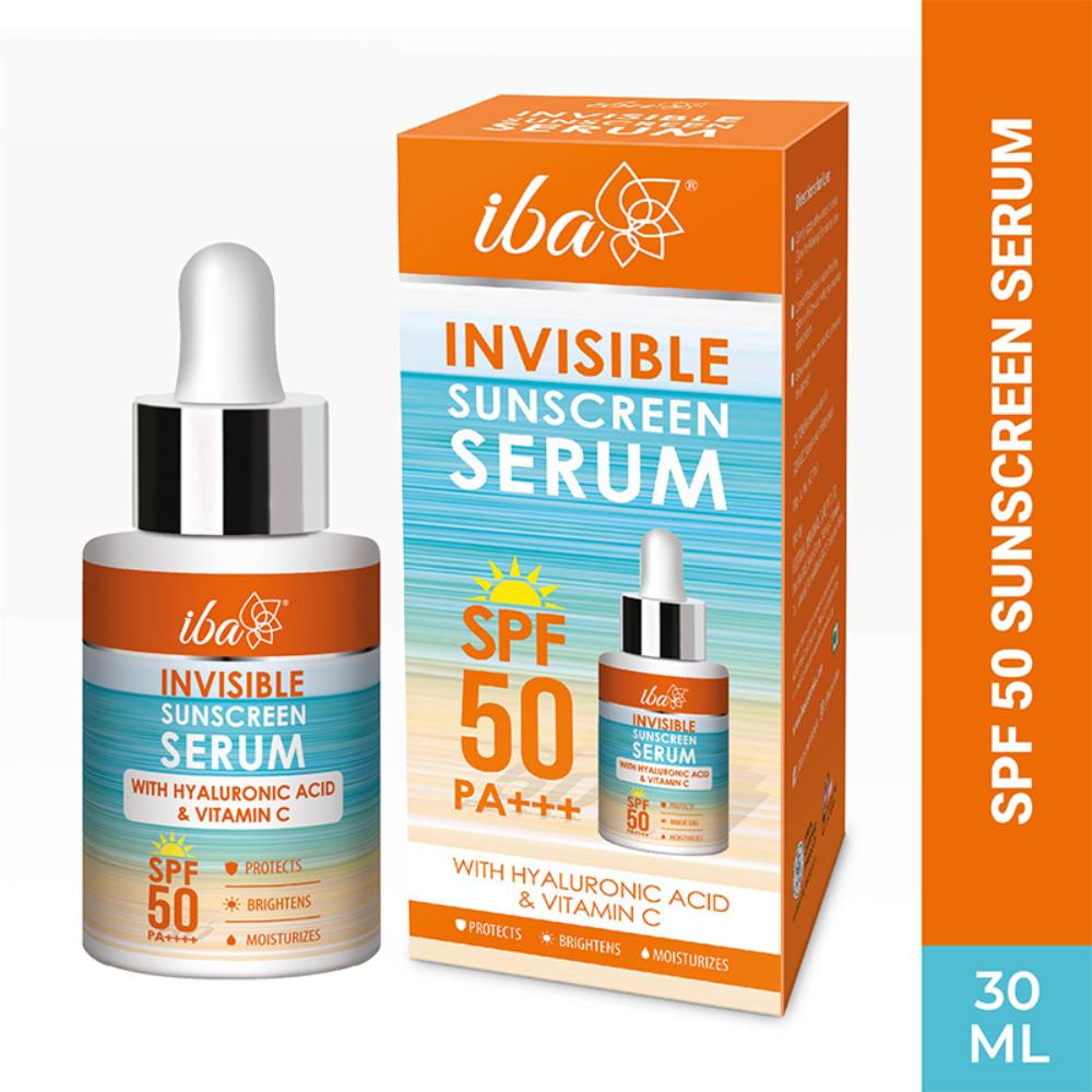 IBA Invisible Sunscreen Serum SPF 50 PA+++ With Hyaluronic Acid & Vitamin C