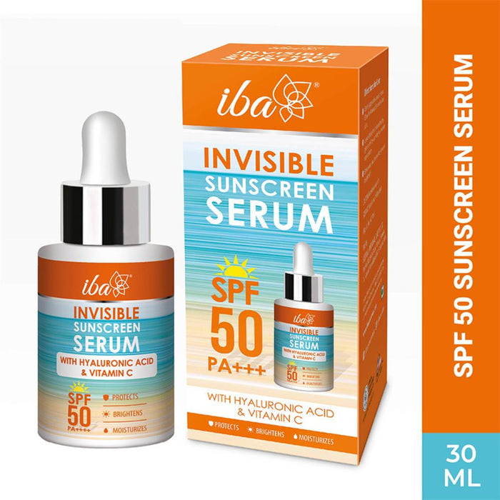 IBA Invisible Sunscreen Serum SPF 50 PA+++ With Hyaluronic Acid & Vitamin C