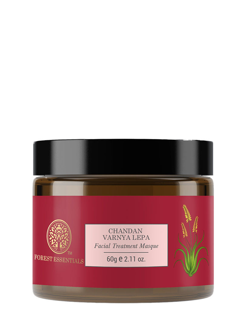 Forest Essentials Chandan Varnya Lepa - Ayurvedic Hydrating Face Pack with Sandalwood For Toning