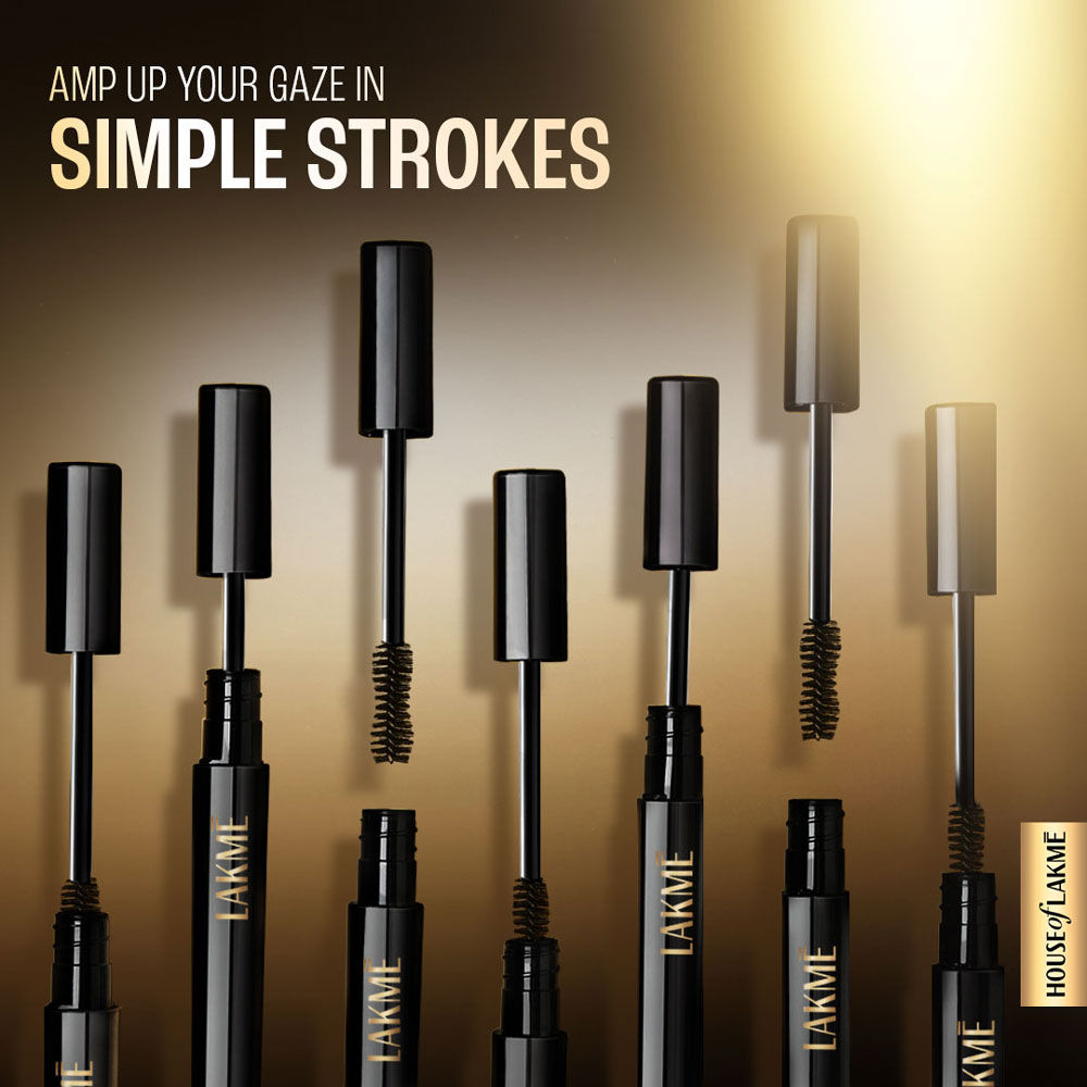 Lakme UltimateGlam Volumizing Mascara, Smudgeproof, Waterproof - Black