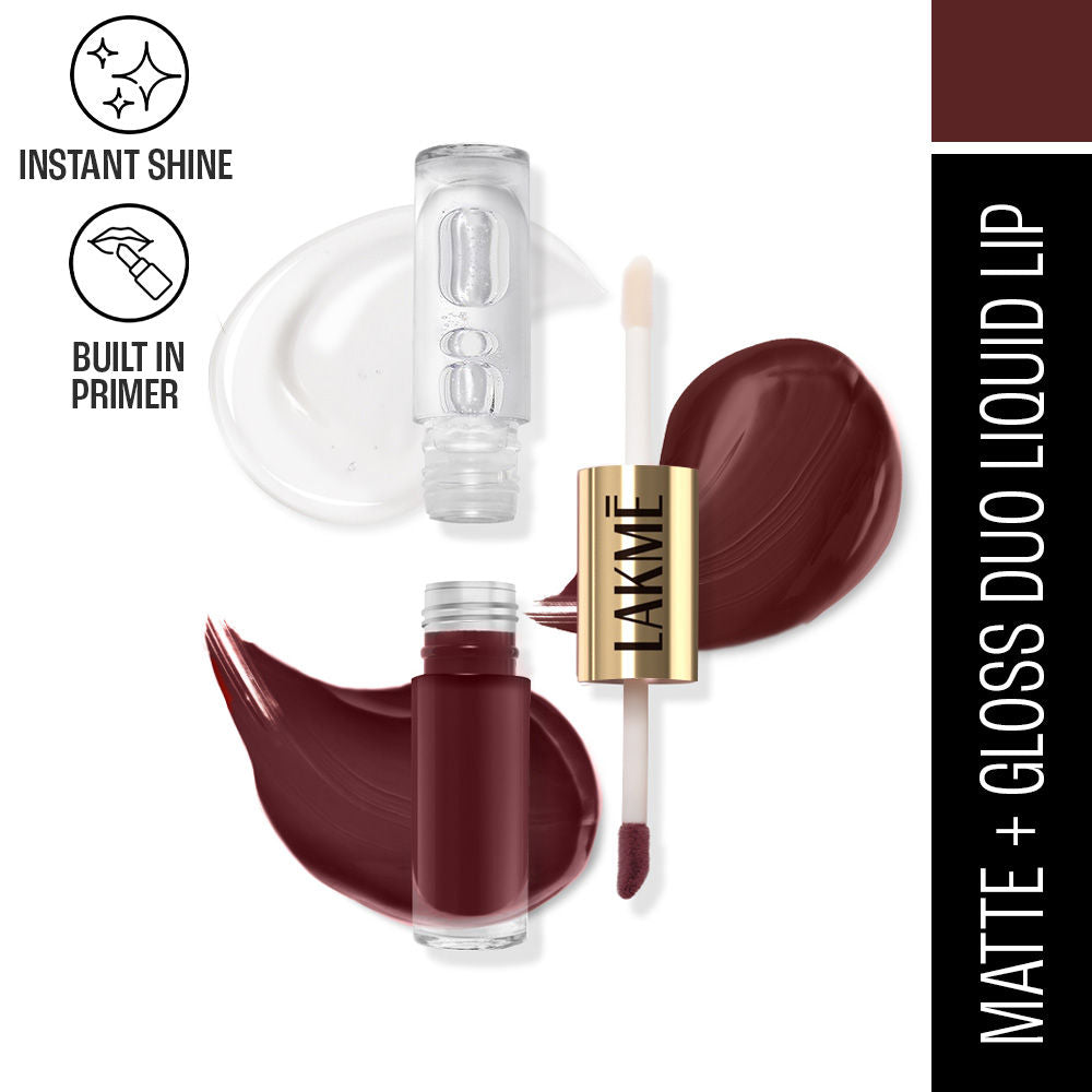 Lakme 9 To 5 Matte To Glass Liquid Lip