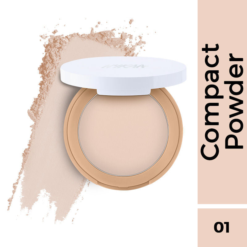Nykaa Cosmetics All Day Matte 12HR Oil Control Face Compact Powder With SPF 15 PA ++