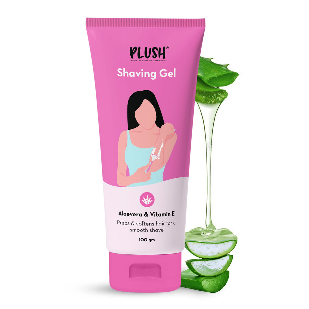 Plush All-Natural Shaving Gel with Aloe & Vitamin E Extracts