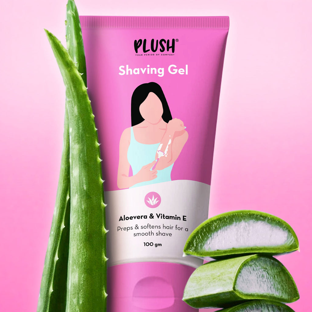 Plush All-Natural Shaving Gel with Aloe & Vitamin E Extracts