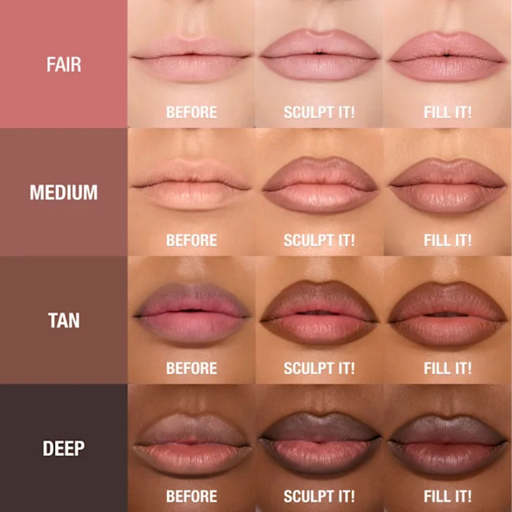 Charlotte Tilbury Super Nudes Lip Cheat Contour Duo