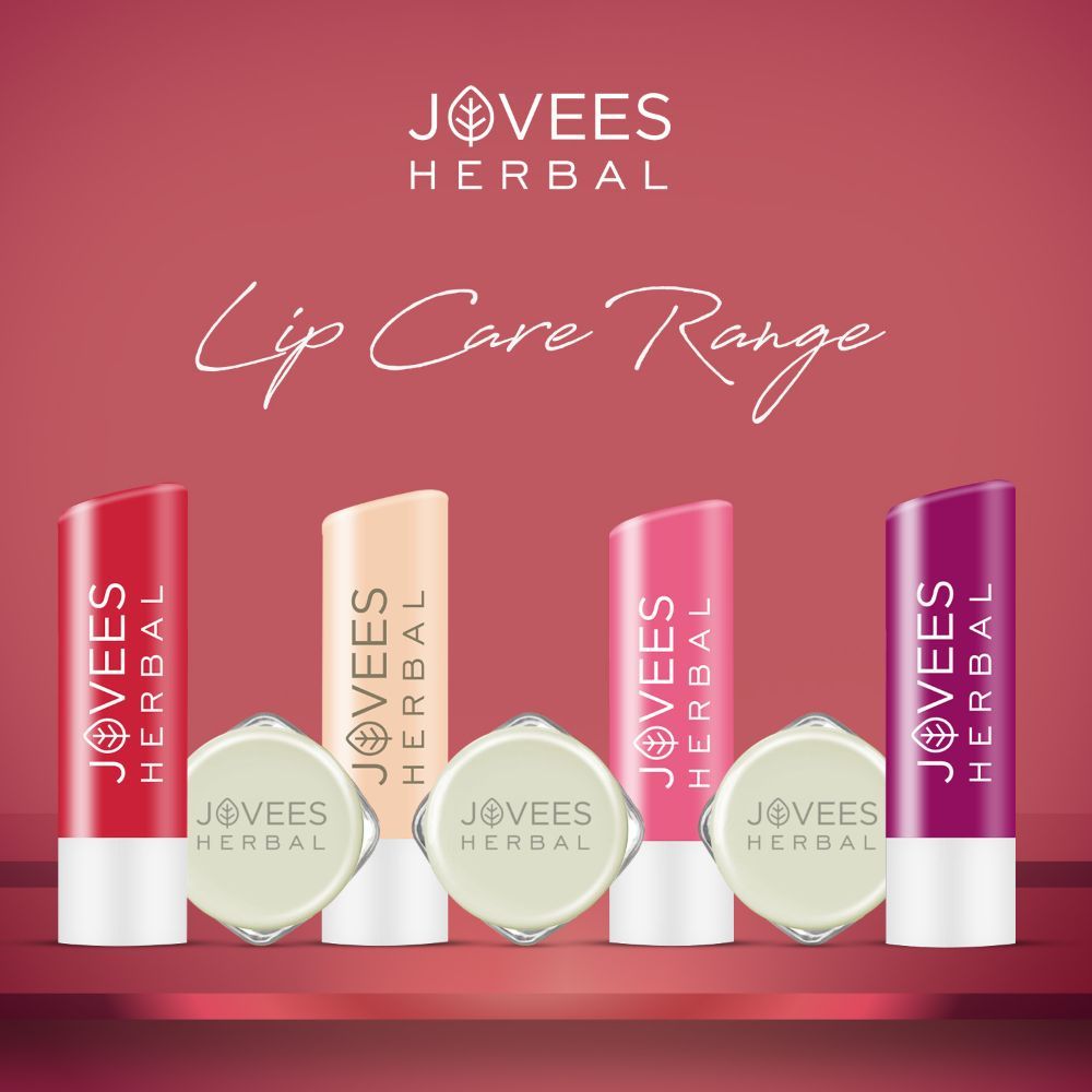 Jovees Herbal Sugar & Rose Petal Replenishing Lip Balm