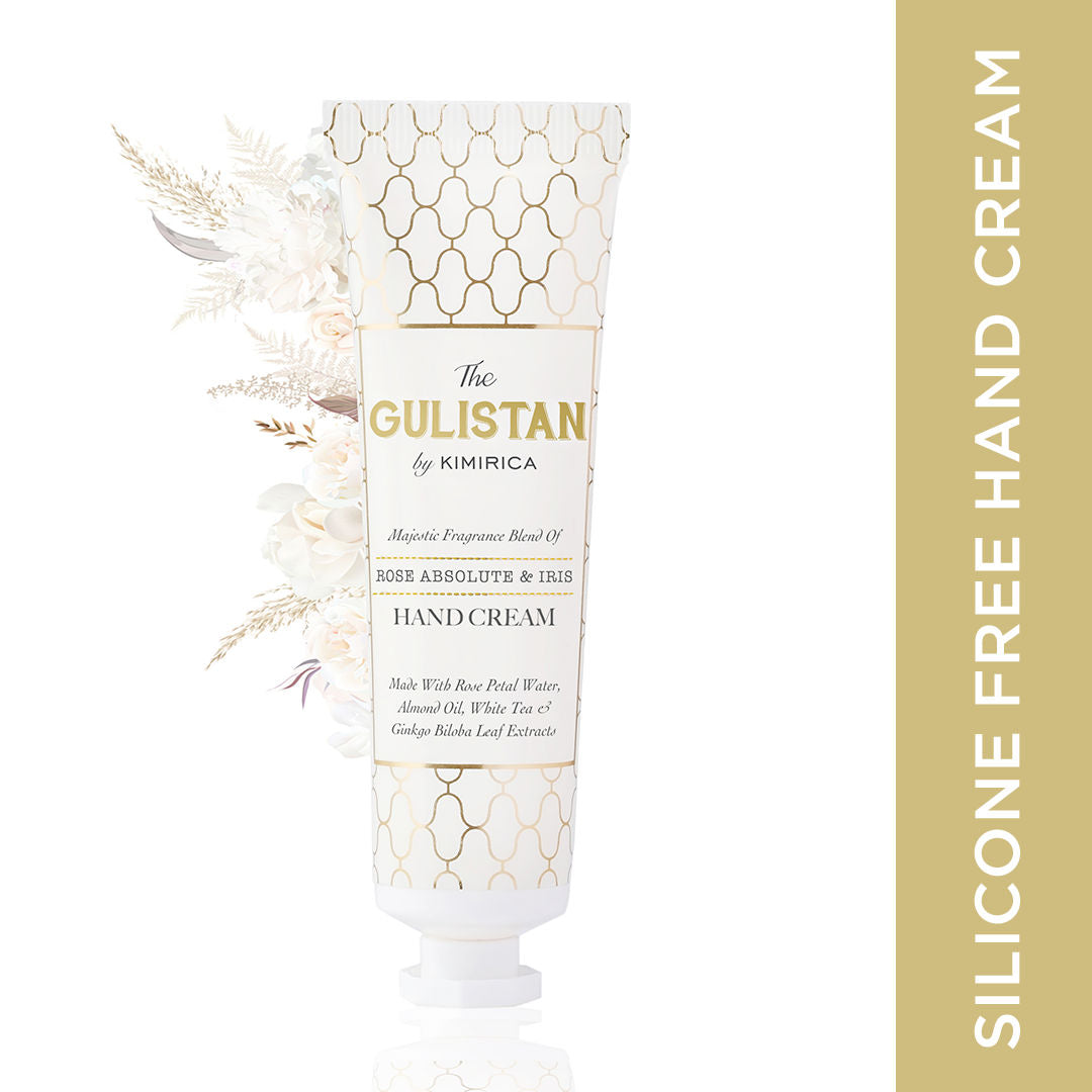 Kimirica Gulistan Hand Cream With Rose Water & Shea Butter, Non-Greasy & Quick-Absorb, All Skin Type