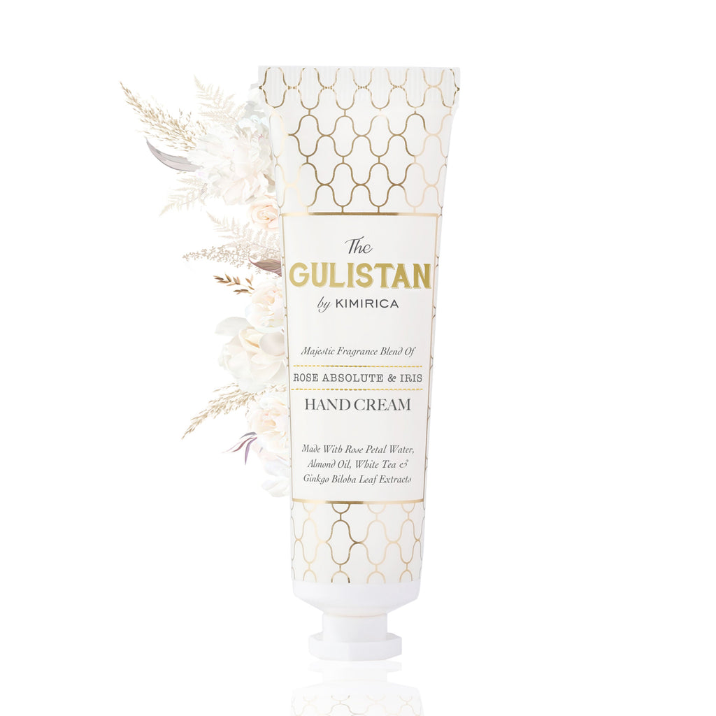 Kimirica Gulistan Hand Cream With Rose Water & Shea Butter, Non-Greasy & Quick-Absorb, All Skin Type