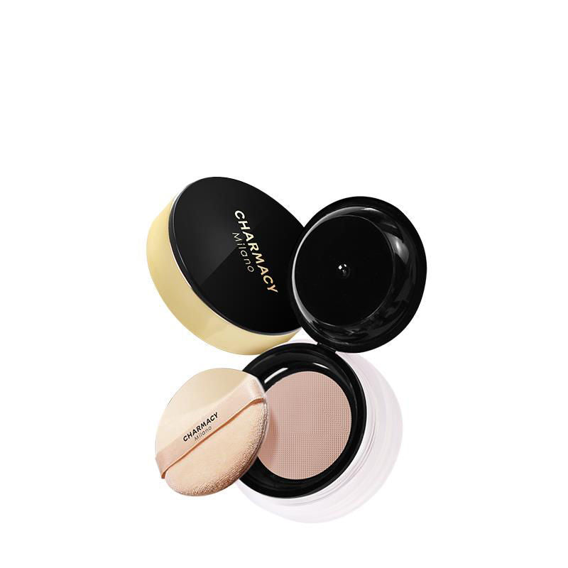 Charmacy Milano Set & Fix Loose Powder - Oil Control, Flash-Proof, Mattifying