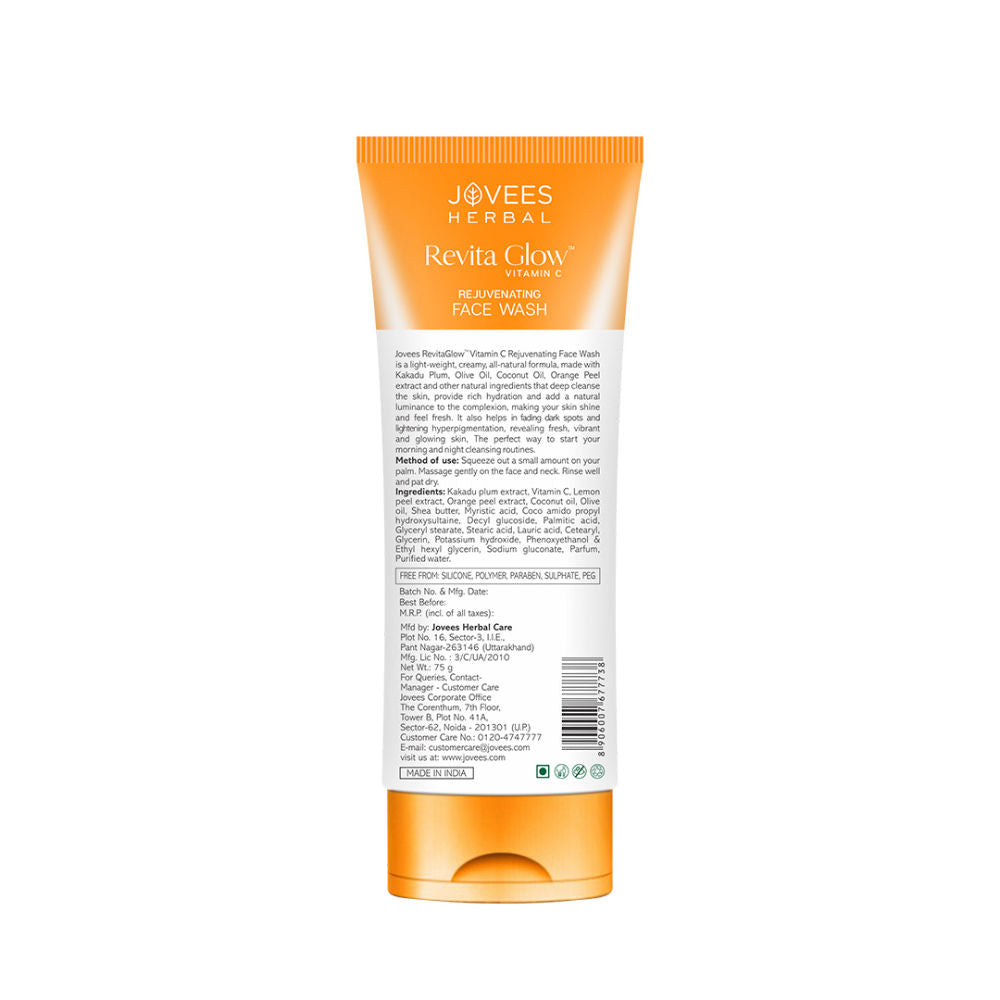Jovees Herbal Vitamin C Face Wash Infused with Kakadu Plum and Olives