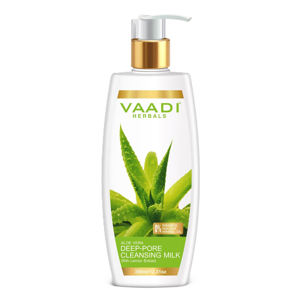 Vaadi Herbals Aloevera Deep Pore Cleansing Milk With Lemon Extract
