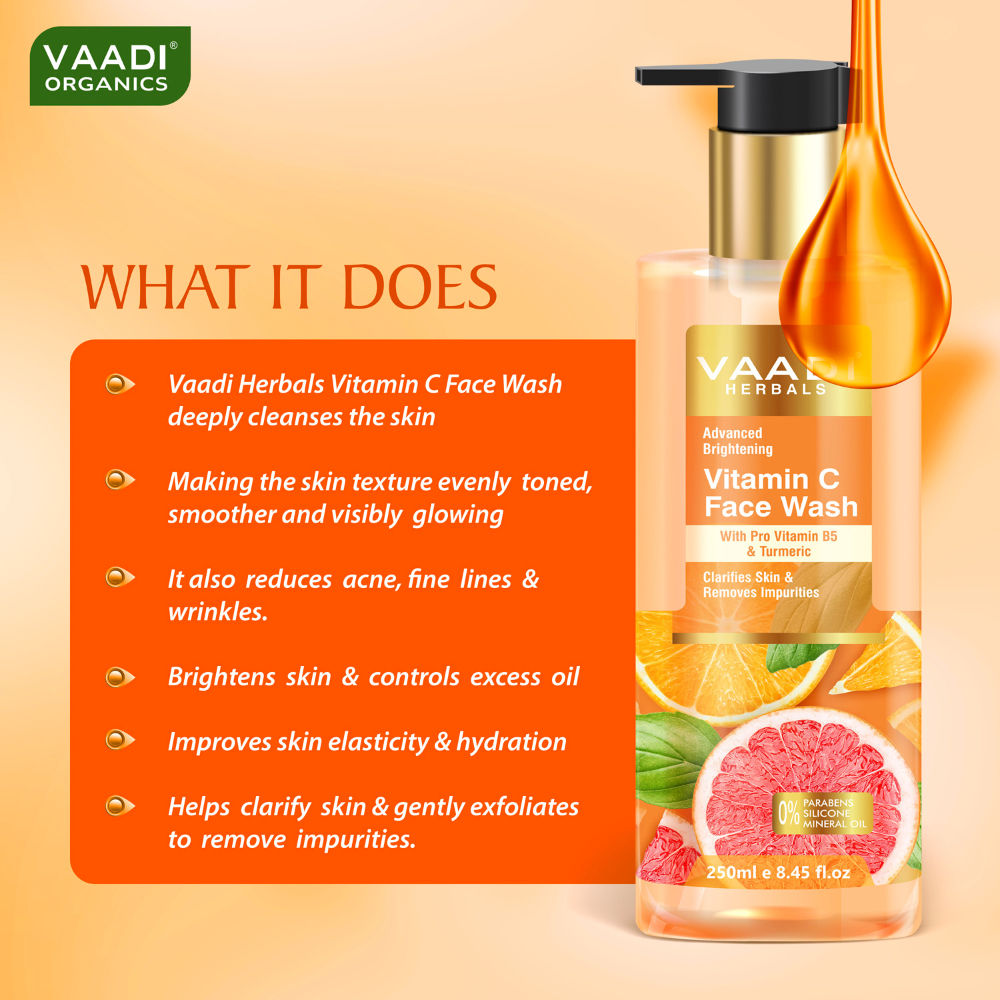 Vaadi Herbals Advanced Brightening Vitamin C Face Wash