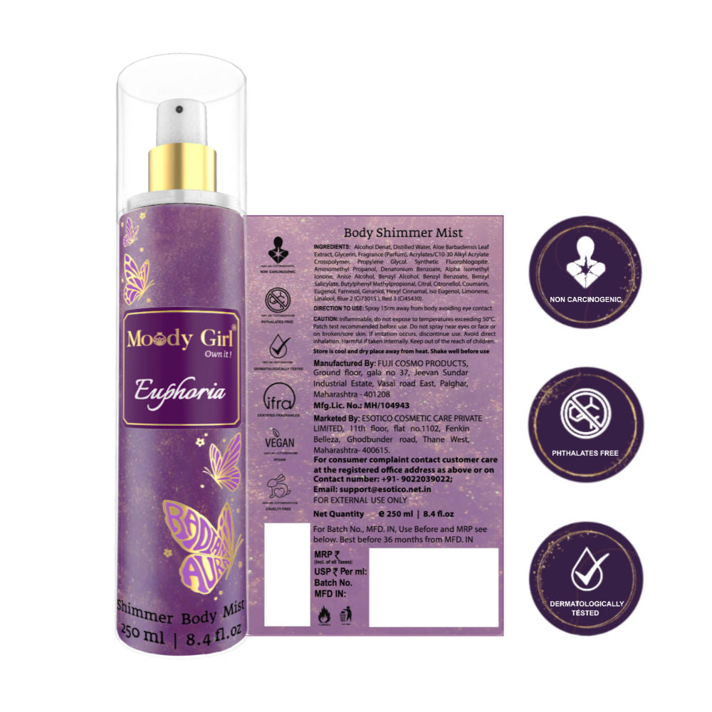 Moody Girl Euphoria Shimmer Body Mist