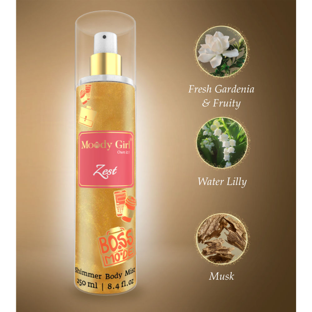 Moody Girl Zest Luxury Shimmer Body Mist