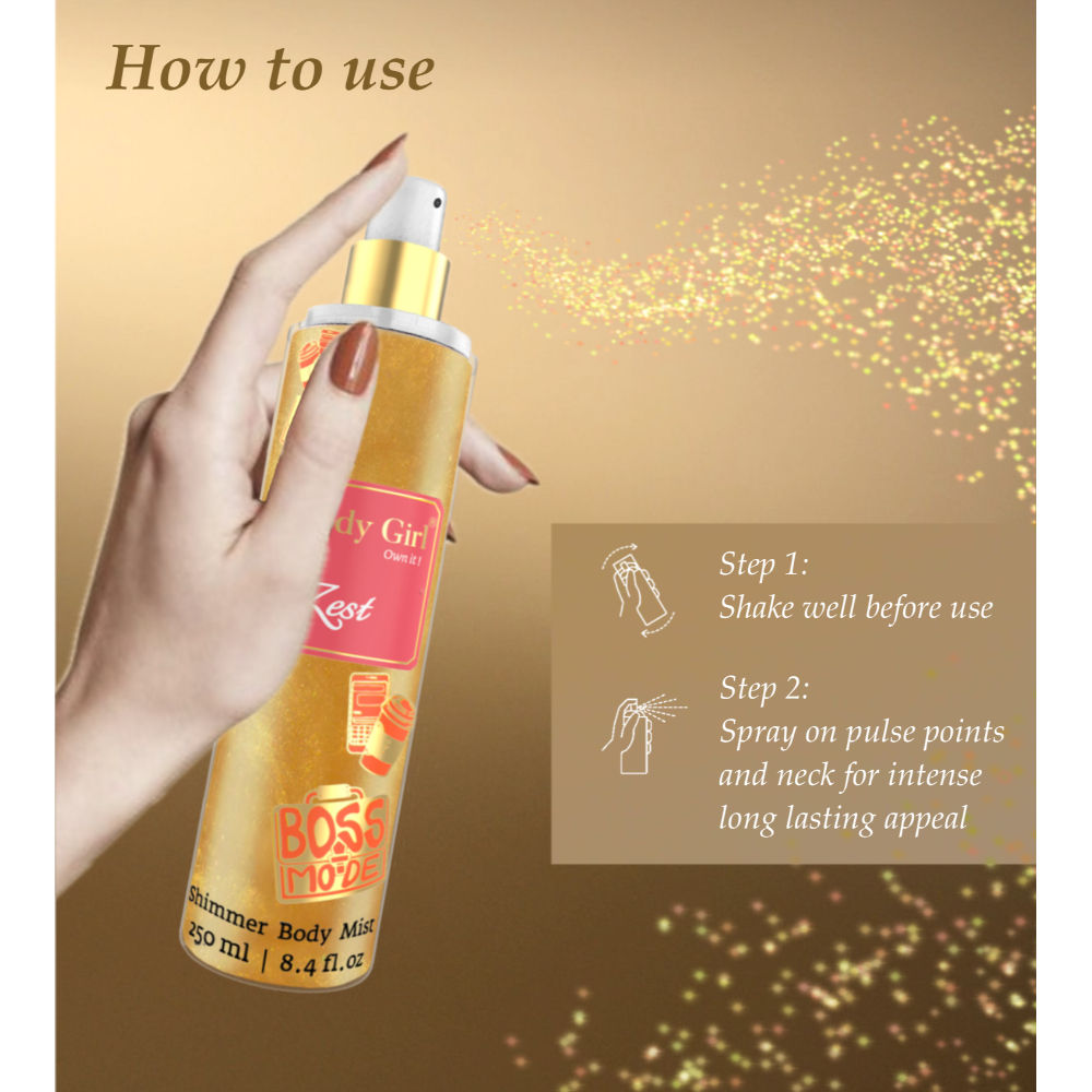 Moody Girl Zest Luxury Shimmer Body Mist