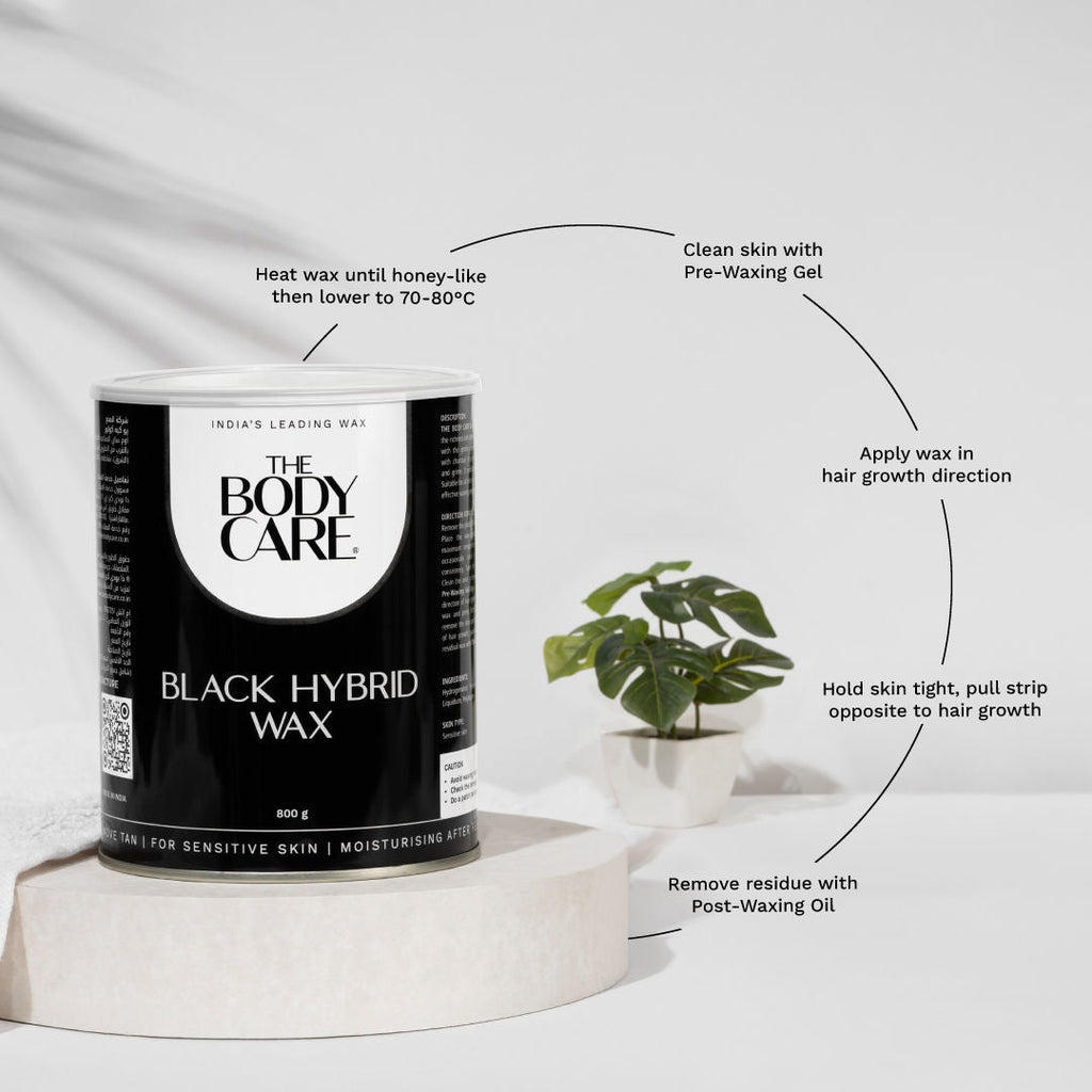 The Body Care Black Hybrid Wax Jar