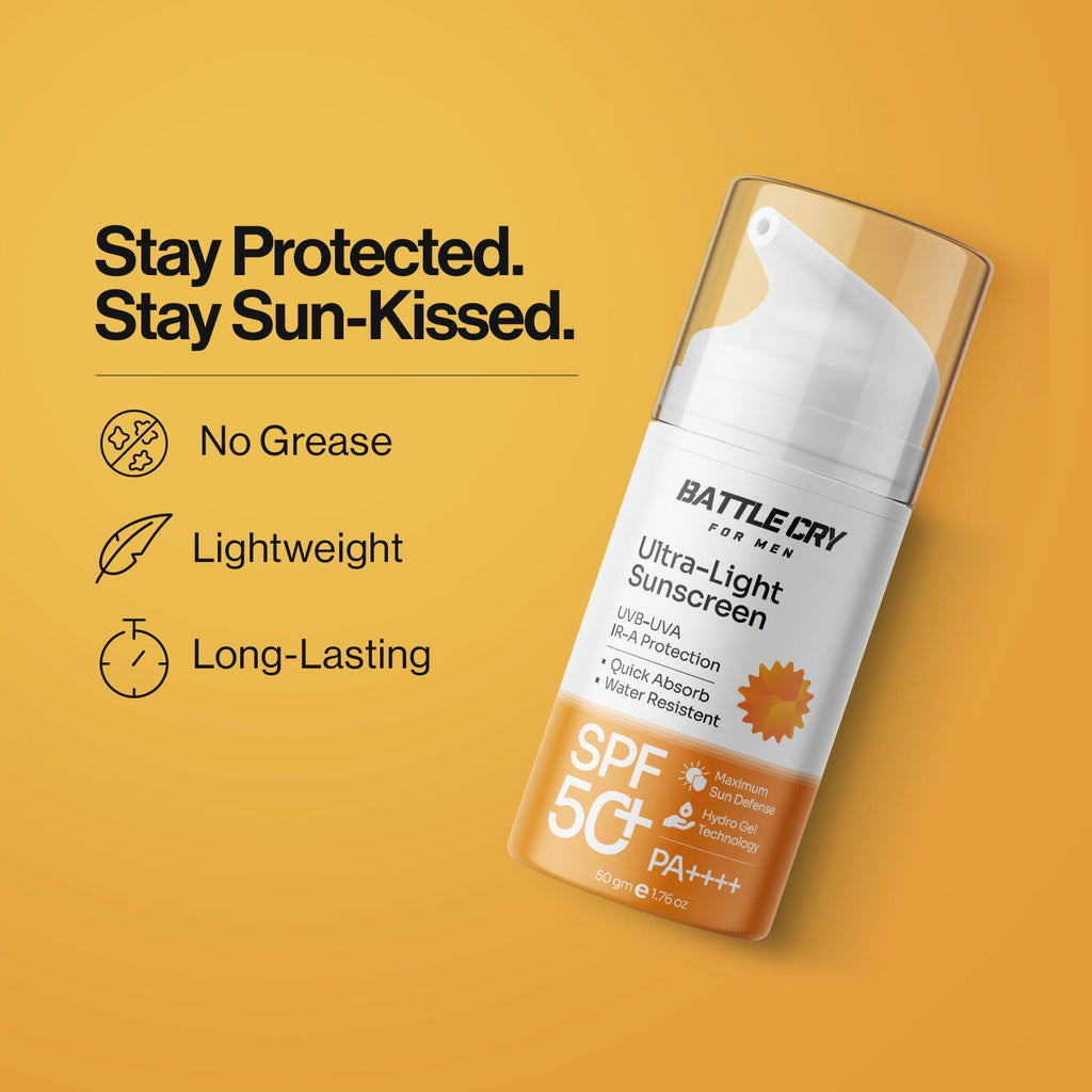 BATTLE CRY FOR MEN Ultra-Light Sunscreen with SPF 50+ PA+++