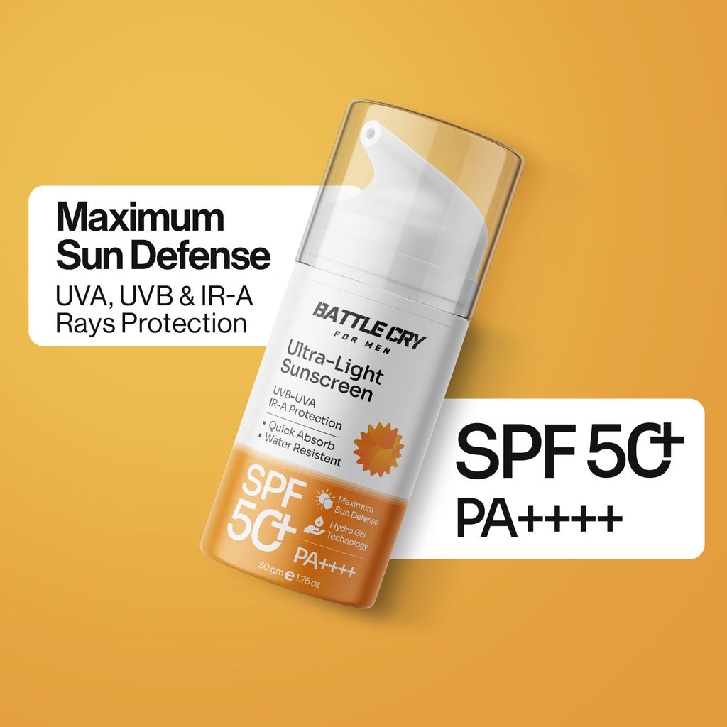 BATTLE CRY FOR MEN Ultra-Light Sunscreen with SPF 50+ PA+++