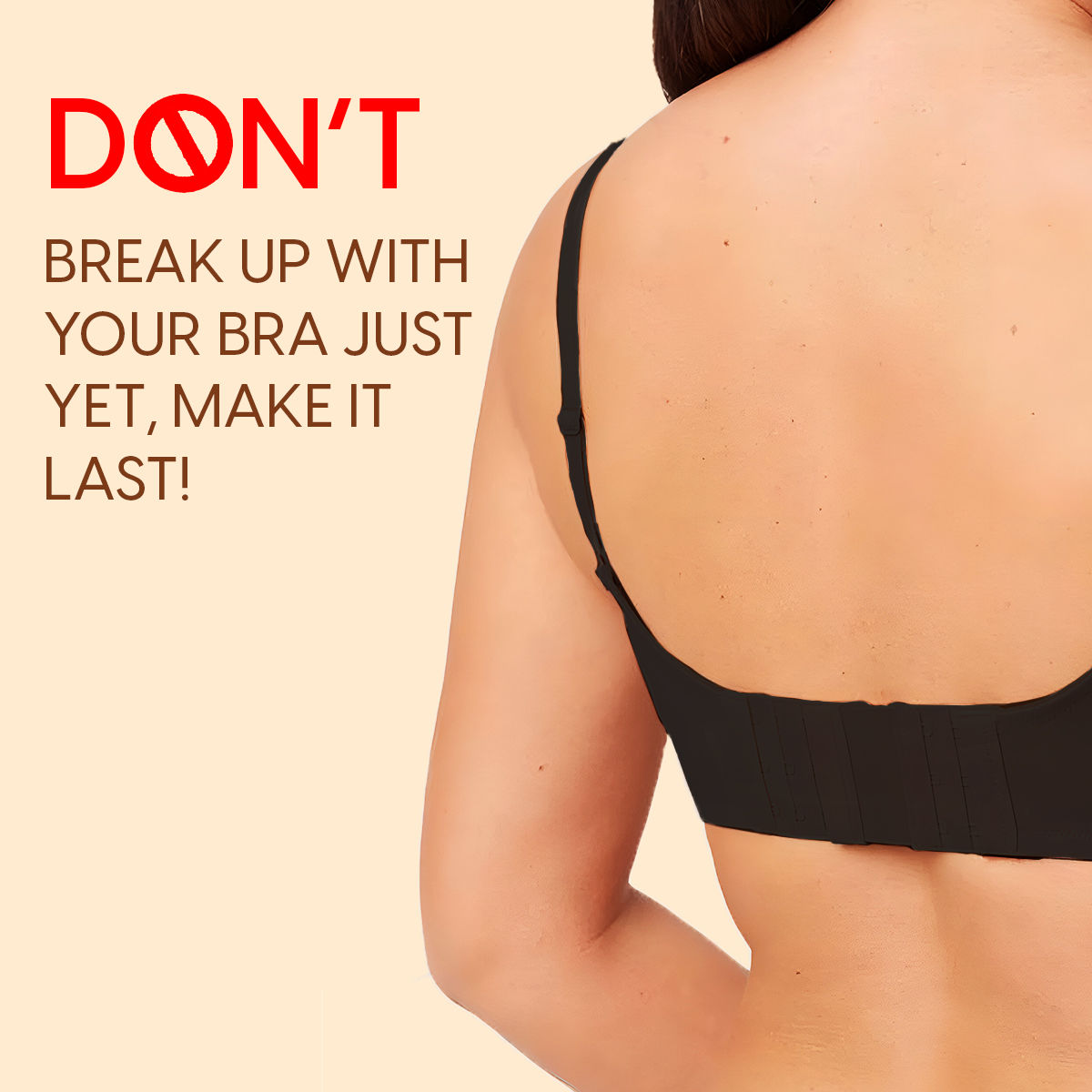 Matra Bra Extender Stretchable Elastic Extension Strap Adjustable Buckle Clasp 3 Hook 3 Eye - Black