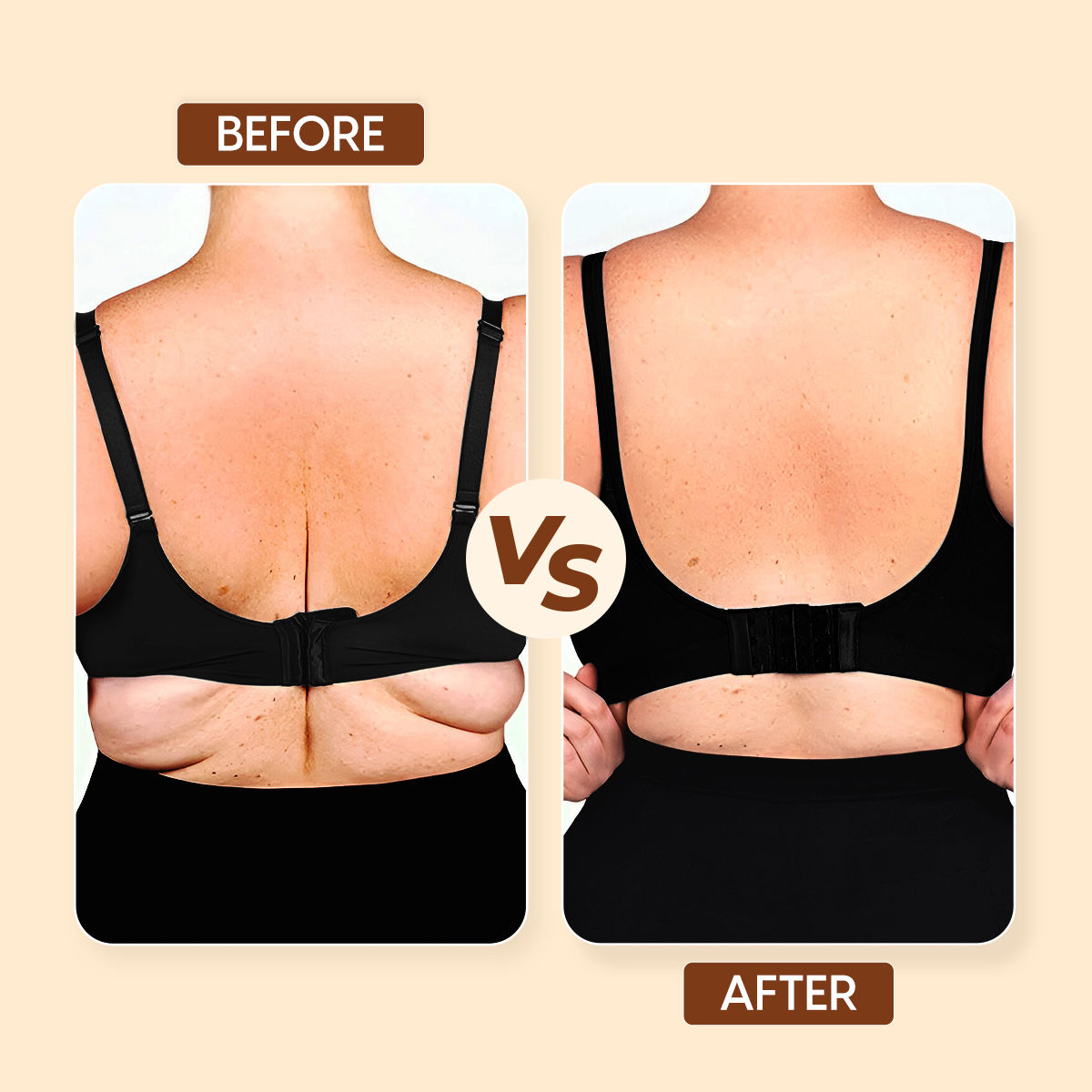 Matra Bra Extender Stretchable Elastic Extension Strap Adjustable Buckle Clasp 3 Hook 3 Eye - Black