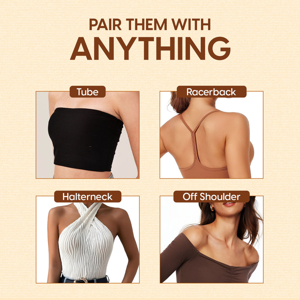 Matra Transparent Bra Straps Adjustable Detachable Clear Invisible Reusable Silicone Elastic Straps