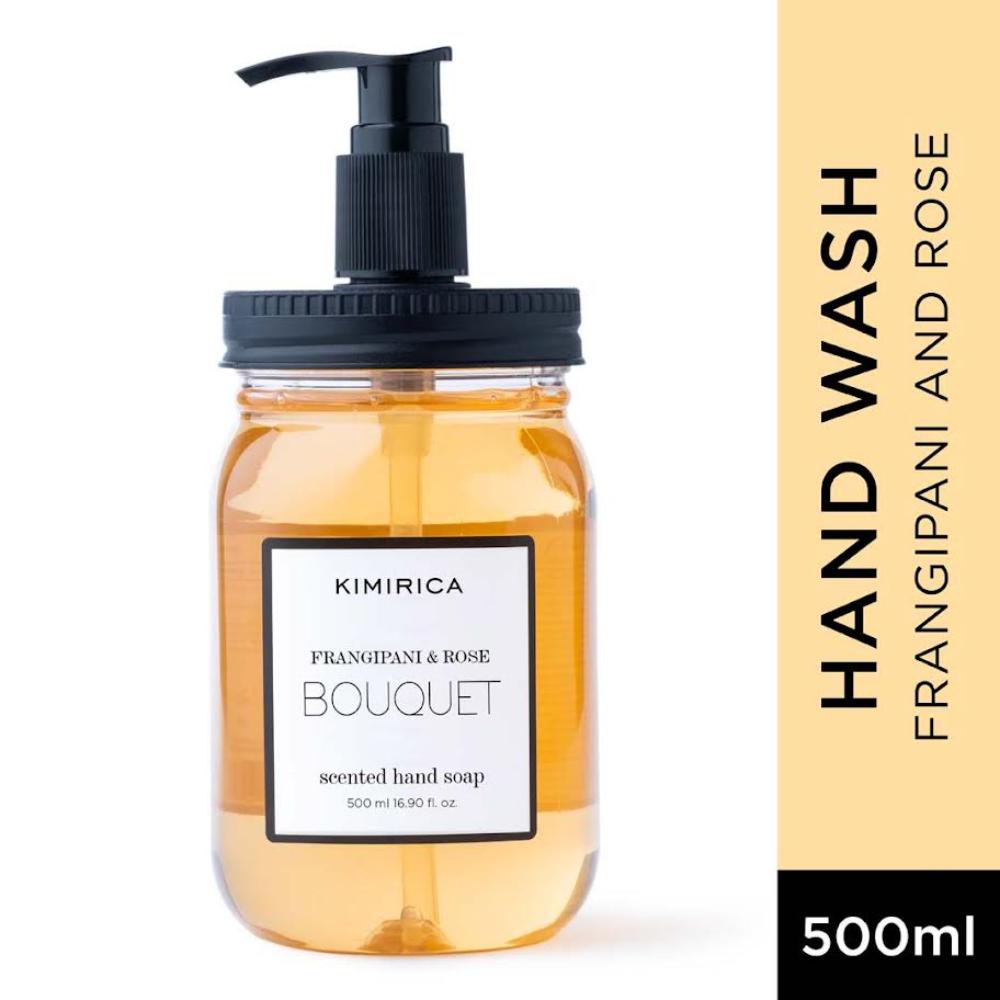 Kimirica Bouquet Hand Soap With Goodness Of Frangipani And Rose- 100% Vegan & Paraben Free