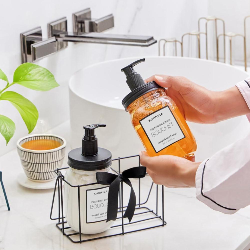 Kimirica Bouquet Hand Soap With Goodness Of Frangipani And Rose- 100% Vegan & Paraben Free
