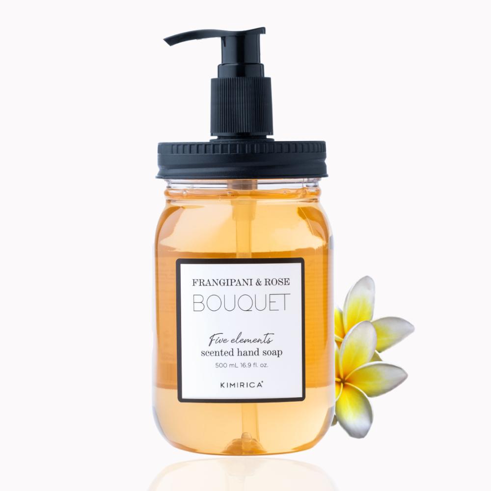 Kimirica Bouquet Hand Soap With Goodness Of Frangipani And Rose- 100% Vegan & Paraben Free