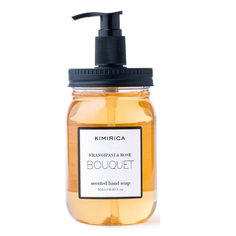 Kimirica Bouquet Hand Soap With Goodness Of Frangipani And Rose- 100% Vegan & Paraben Free